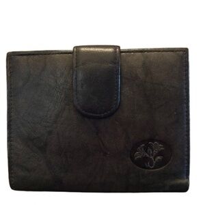 🍀Julia Buxton Heiress Double Cardex Leather Wallet – Black